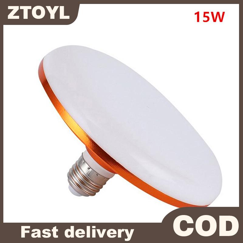 ZTOYL 220V LED bóng đèn E27 LED Đèn siêu sáng 15W UFO LED đèn trong nhà lạnh trắng chiếu sáng bảng đèn nhà để xe ánh sáng
