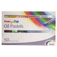 Pentel Arts Oil Pastels Pentel Crayon Colour Set of 50 Sticks 50色 油画棒 粉蜡笔