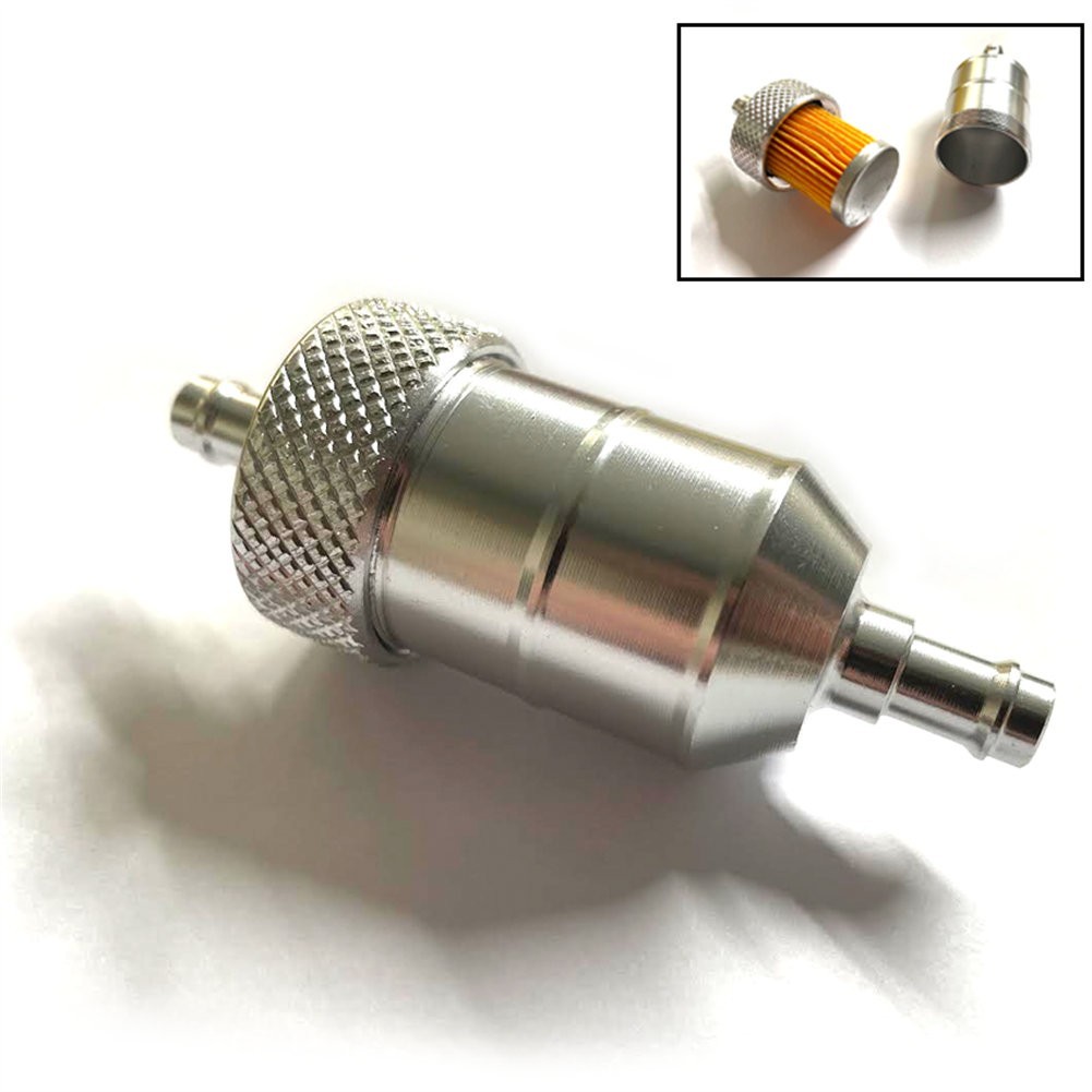 【Bonjoy】 nhôm CNC Bộ Lọc nhiên liệu trong cho 8mm ống dẫn nhiên liệu trong xe máy và ATVs [niceday phụ tùng ô tô nóng bán]