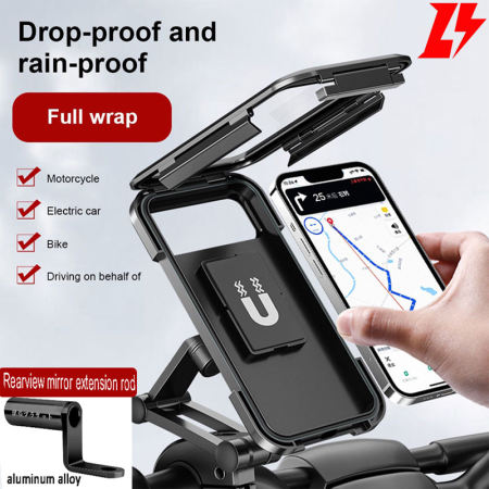 Waterproof Adjustable Phone Holder for Bike/Motorcycle - Brand Name