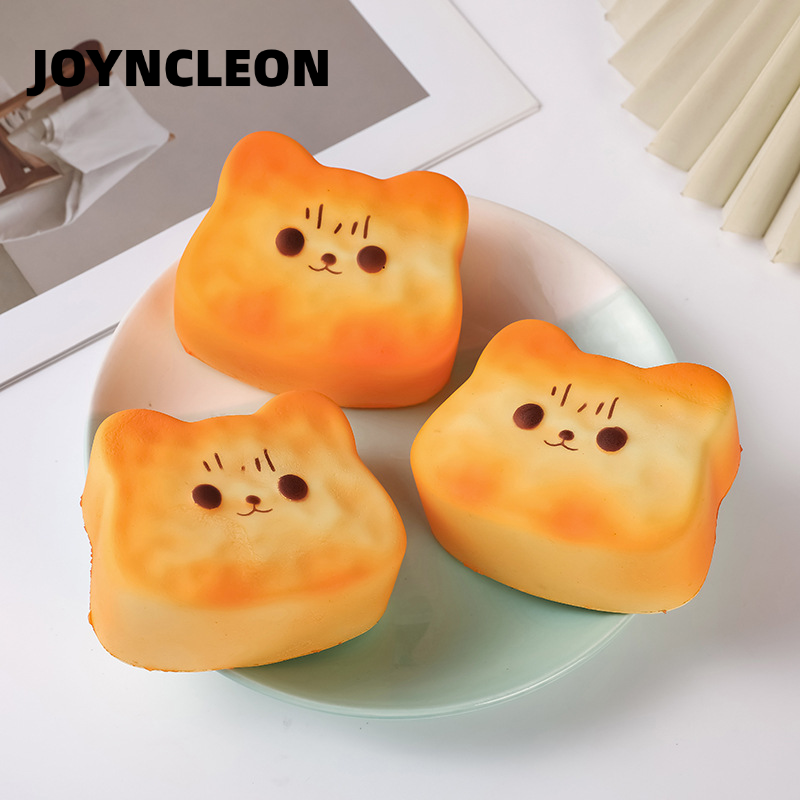 Joyncleon Soft Stress-Relieving Toy with Cute Animal Pattern and Slow-Rebound Bread-Shaped Texture for Relaxation and Fun. ราคา 69 บาท*ส่งฟรี