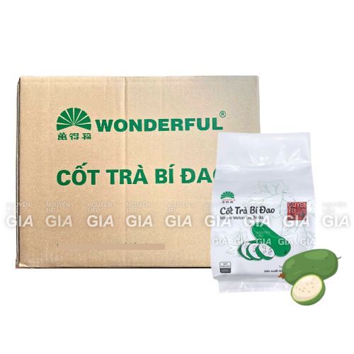 [THÙNG 30 BỊCH] Cốt trà bí đao Wonderful 600g - pha trà bí đao