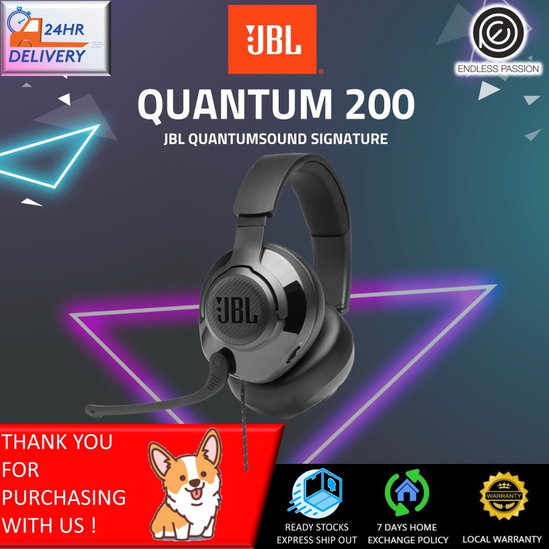 JBL Quantum 200 - Wired Over-Ear Gaming Headphones Singapore