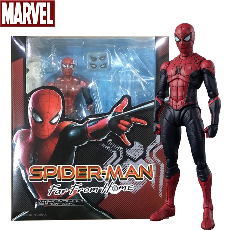 SHF Spiderman Action Figure Spider Man Far From Home Version Articulated