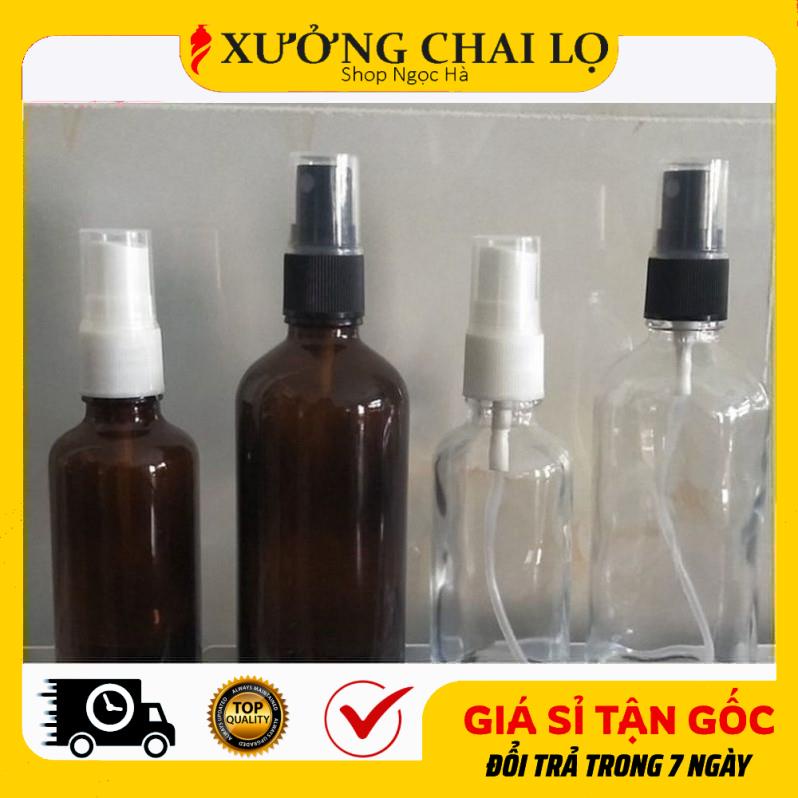 Chai lọ thuỷ tinh phun sương siêu rẻ vỏ chiết nước hoa, tinh dầu, chiết mỹ phẩm du lịch
