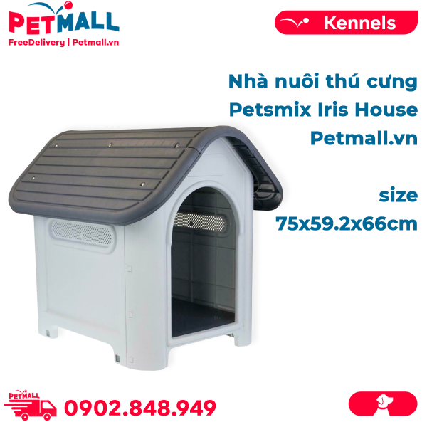 Nhà nuôi thú cưng Petsmix Iris House size 75x59.2x66cm Petmall