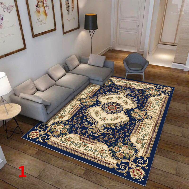 Weidu Fashion [Giao hàng nhanh] thảm sàn in chống trượt tấm thảm sang trọng cổ điển cho nội thất trang trí phòng ngủ phòng Bàn cà phê phòng khách