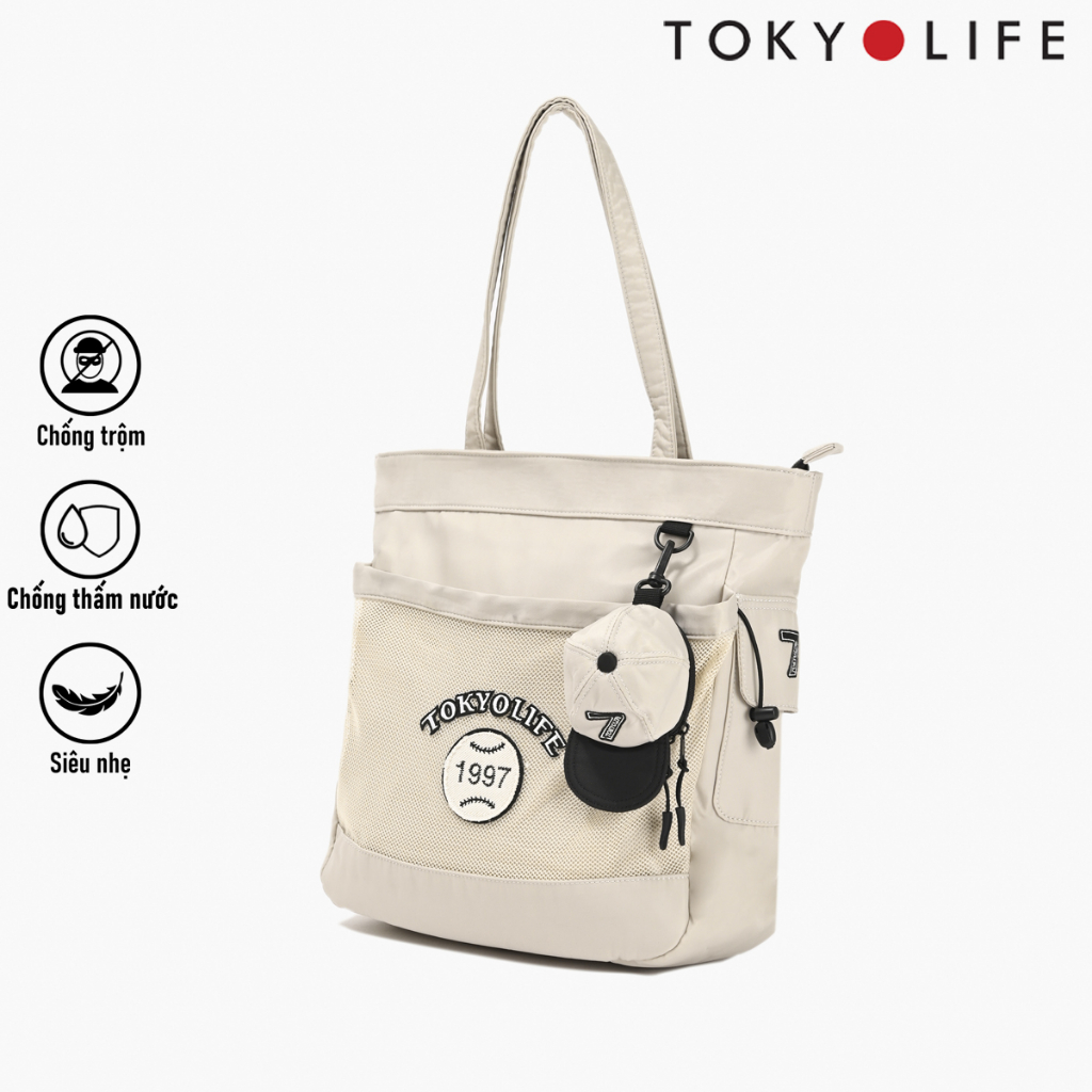 Túi xách nữ thời trang TOKYOLIFE thiết kế siêu nhẹ siêu rộng chống nước đi chơi đi làm C8BAG200M