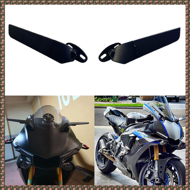 (JREX) Motorcycle Mirrors Modified Wind Wing Adjustable Rotating Rearview Mirror for R15 R25 R3 R1 R