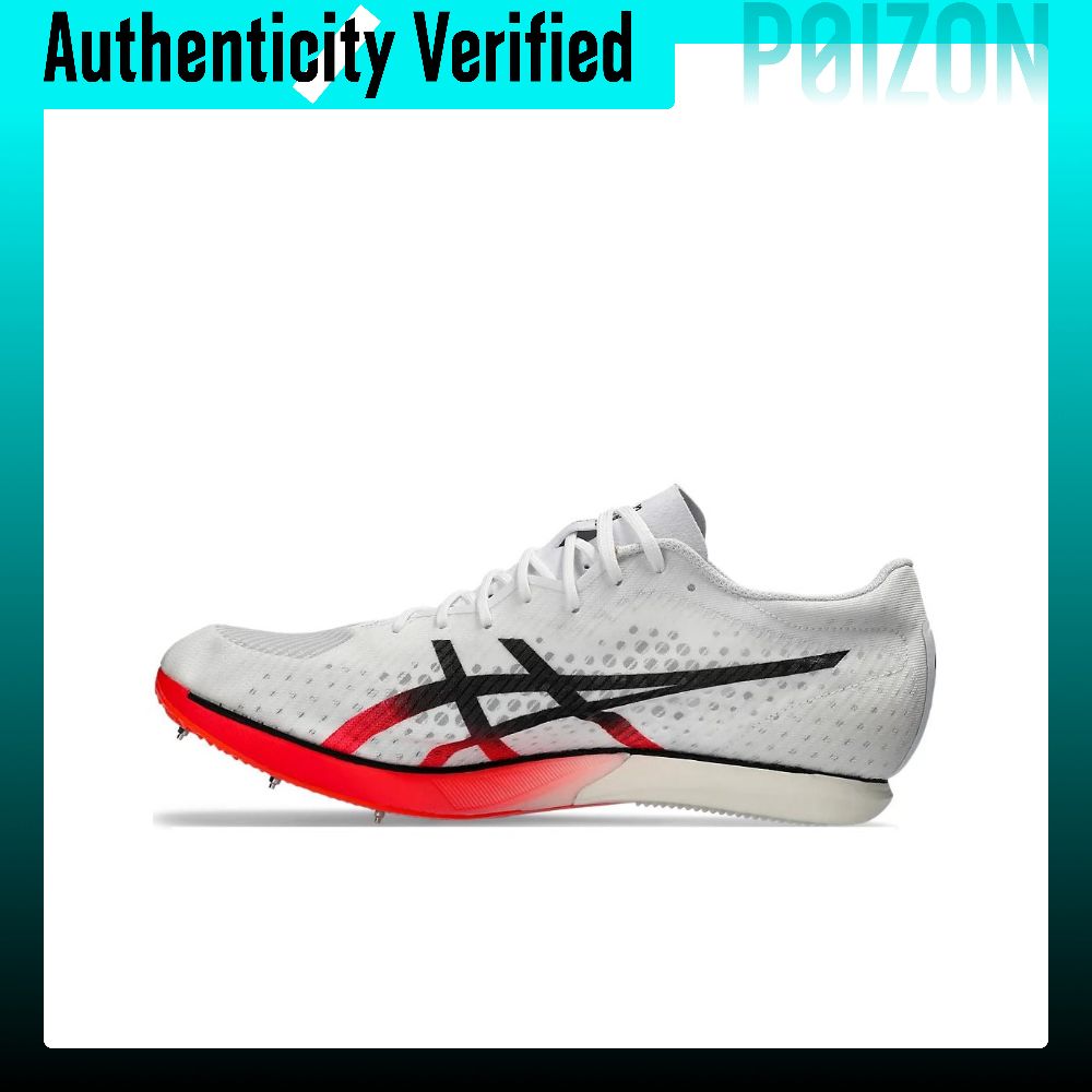 รองเท้าวิ่ง รองเท้ากีฬาออกกำลังกาย ASICS Metaspeed MD Unisex Low-top สีขาวสีแดงสีดำ 1093A207-100 ราคา 28,796 บาท*ส่งฟรี