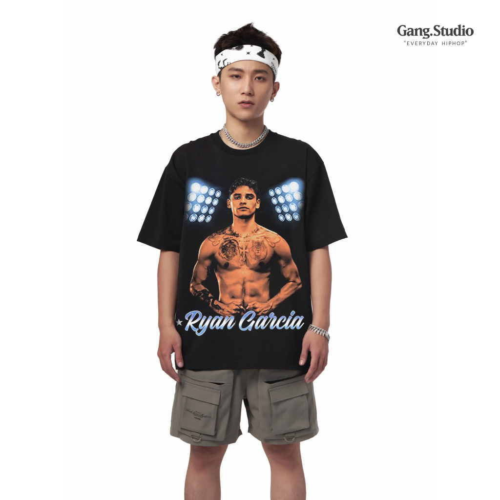 【COD】 Áo thun Boxing Ryan Garcia vải cao cấp phong cách nặng động trẻ trung, form nam nữ mặc siêu đẹp T-shirt