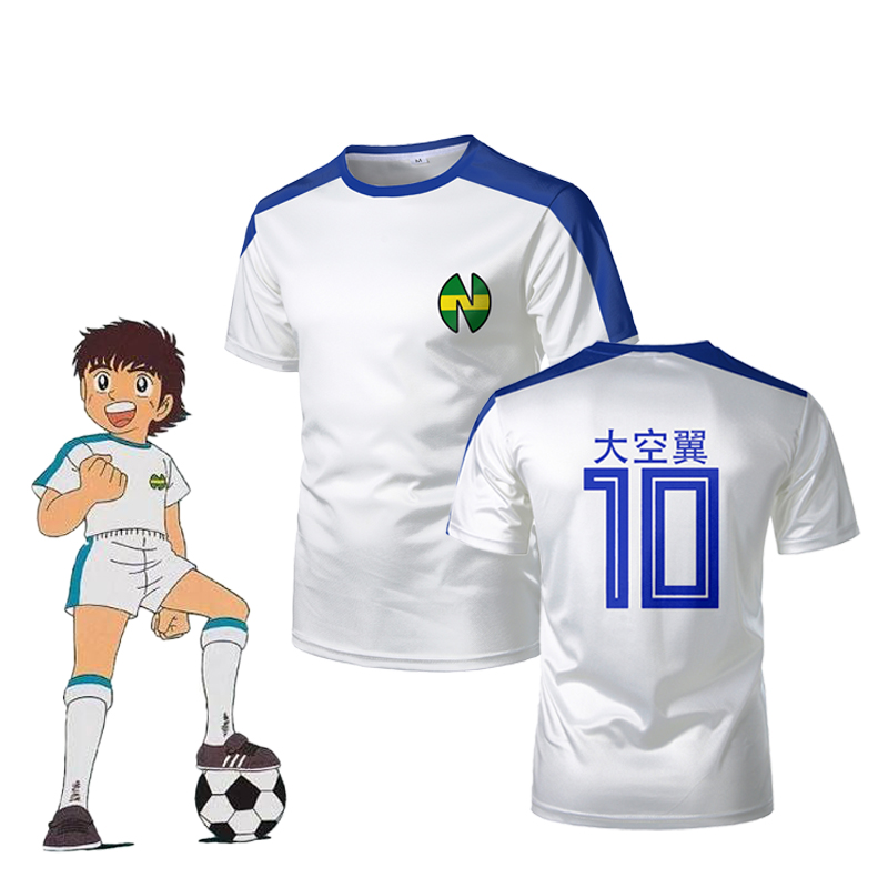 T-shirt Captain Tsubasa Manga Football - Unisexe, Coton, Tailles S à 5XL - Neuf Avec étiquettes, Imprimé Graphique
