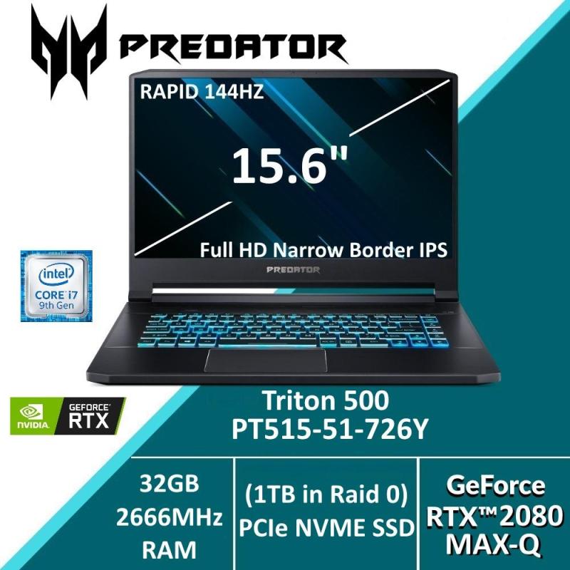 Predator Triton 500 PT515-51-726Y with 9th Gen Intel i7 Processor and RTX 2080 (Max-Q) Graphics card