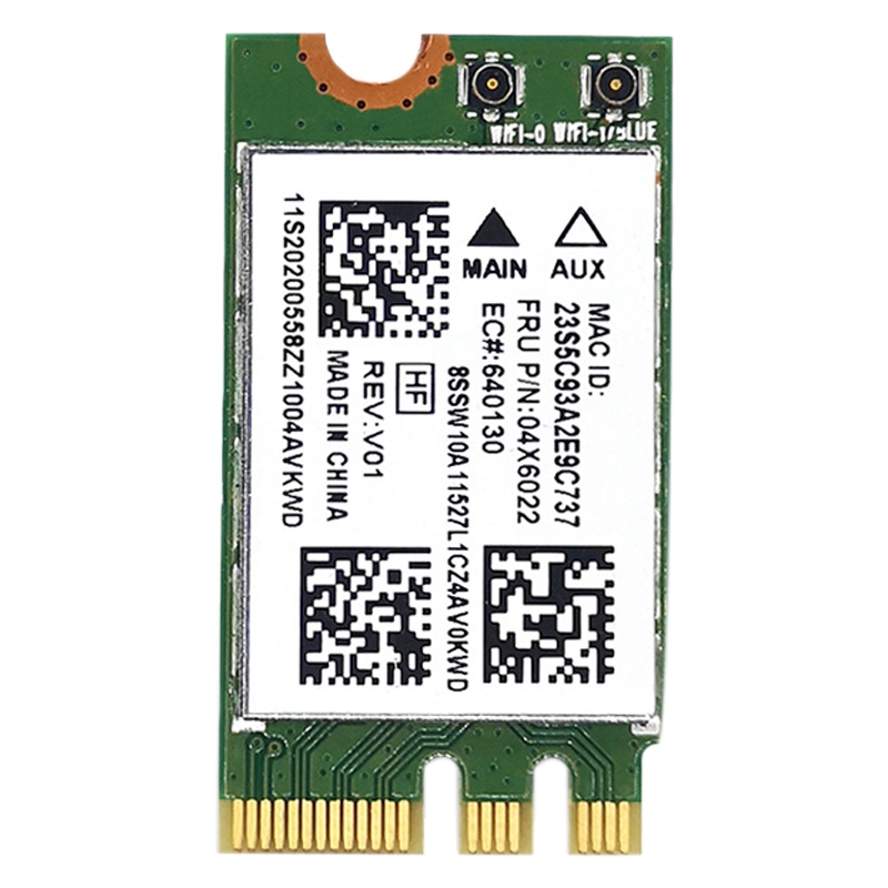 (ZFVI) QCNFA335 Wireless Network Card, NGFF M2 Interface 4.0 Bluetooth Wireless Network Card Support