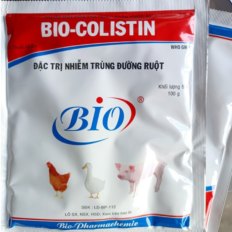 Đặc t r ị  nhiểm trùng đường ruột. BIO COLISTI 100G