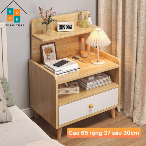 Tủ Đầu Giường-Tab Đầu Giường Ván Gỗ MDF 11mm Thiết Kế Hiện Đại, Sang Trọng