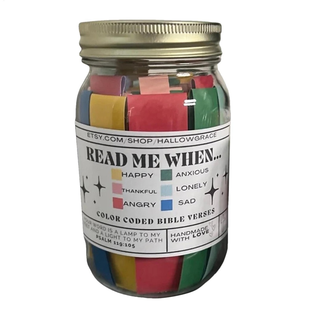 Bible Verse Jar Bible VersesJar for Emotions and Feelings 60 Cards for Gifts