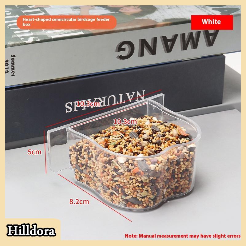 [Hilldora] Công suất lớn chim trung chuyển Hộp chống giật gân chim thực phẩm quả bền Vẹt ăn hộp cho chim vừa nhỏ - 2