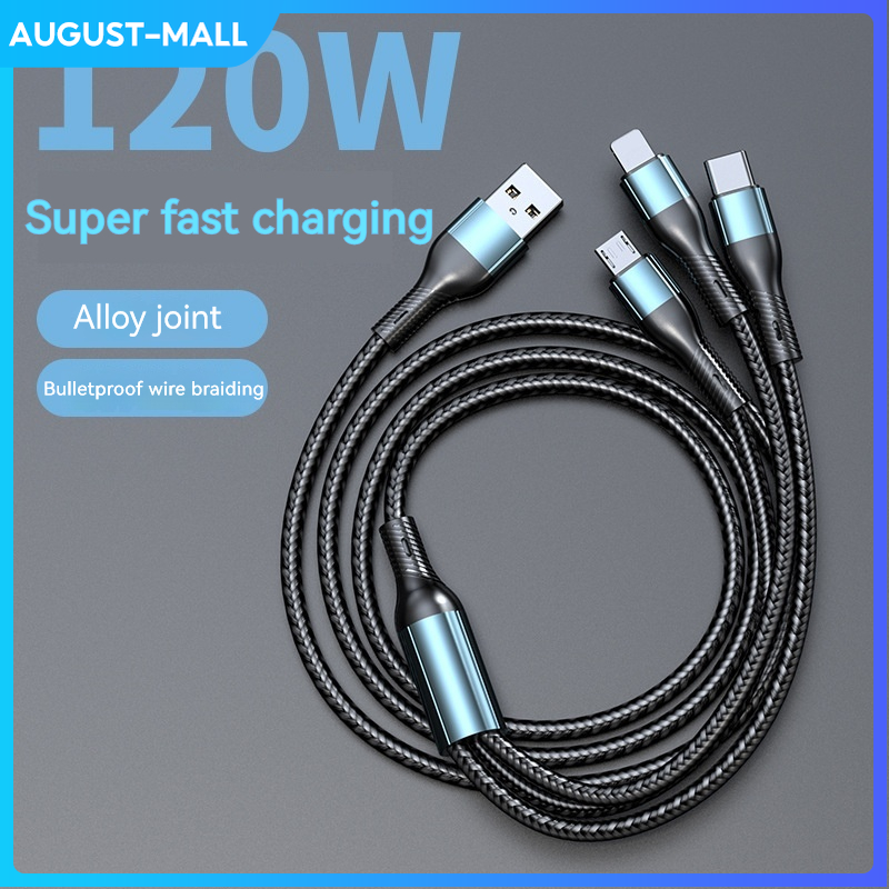 3 trong 1 120w cáp sạc nhanh usb c cáp cho iphone 14 13 12 micro usb loại c cáp cho huawei xiaomi samsung usb-c dữ liệu dây