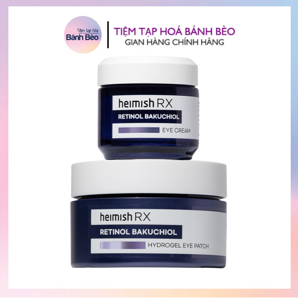 Chống nhăn vùng mắt Heimish RX Retinol Bakuchiol Eye Cream - Hydro Eye Patch