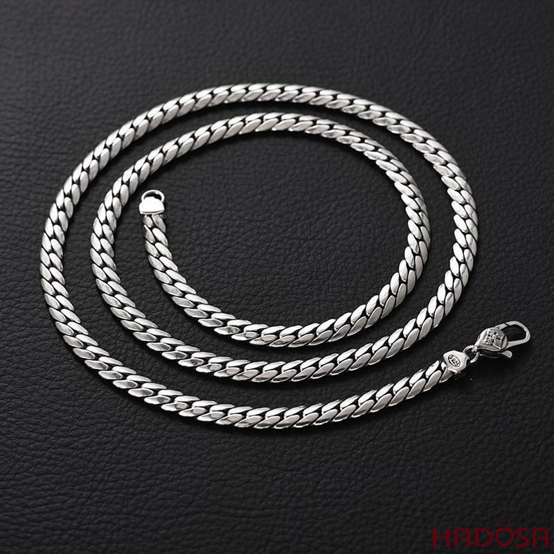 Dây chuyền bạc nam sợi mì bạc 925 cao cấp bền màu độ cứng cao chống trầy xước TSN541S55