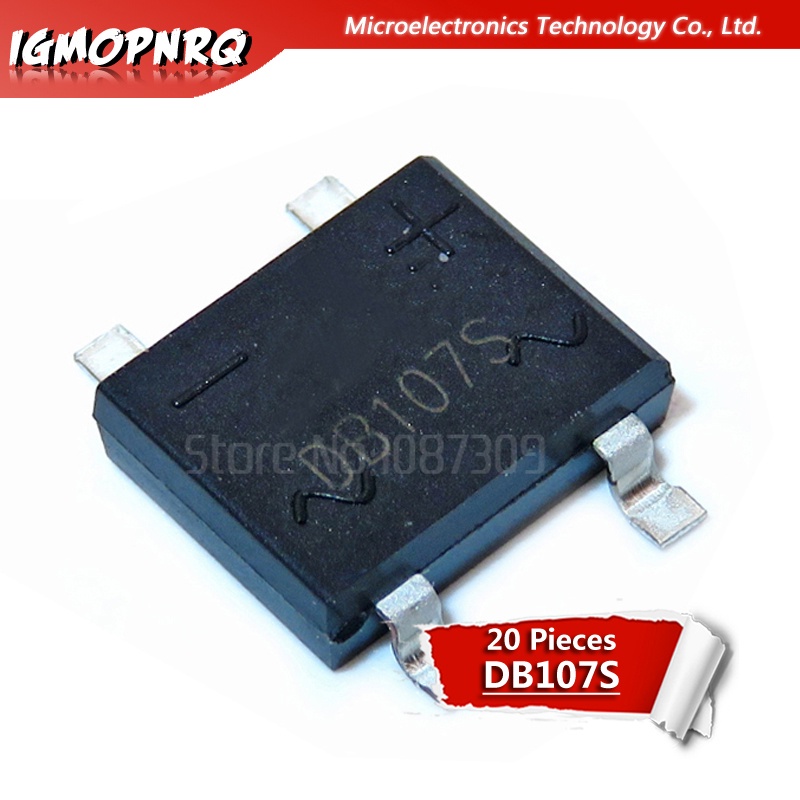 10pcs db107s db157s db207s df06s df10s db107 db207 db157 df06 df10 sop smd chỉnh lưu cầu cọc mạch tích hợp