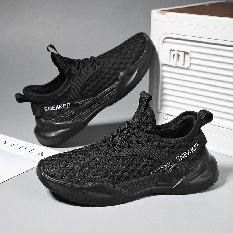 Mesh Shoes for Men Fashion Sneaker Shoes Sports Shoes for Men Shock-absorbing Soft Soled Running Shoes Casual Shoes