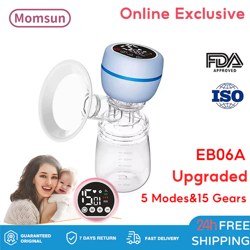 Mom Sun Pompa ASI Electric Tanpa Kabel Otomatis Portabel Pompa Asi /ASI Bayi Baru Lahir/ Hisap Kuat Breast Pump EB06