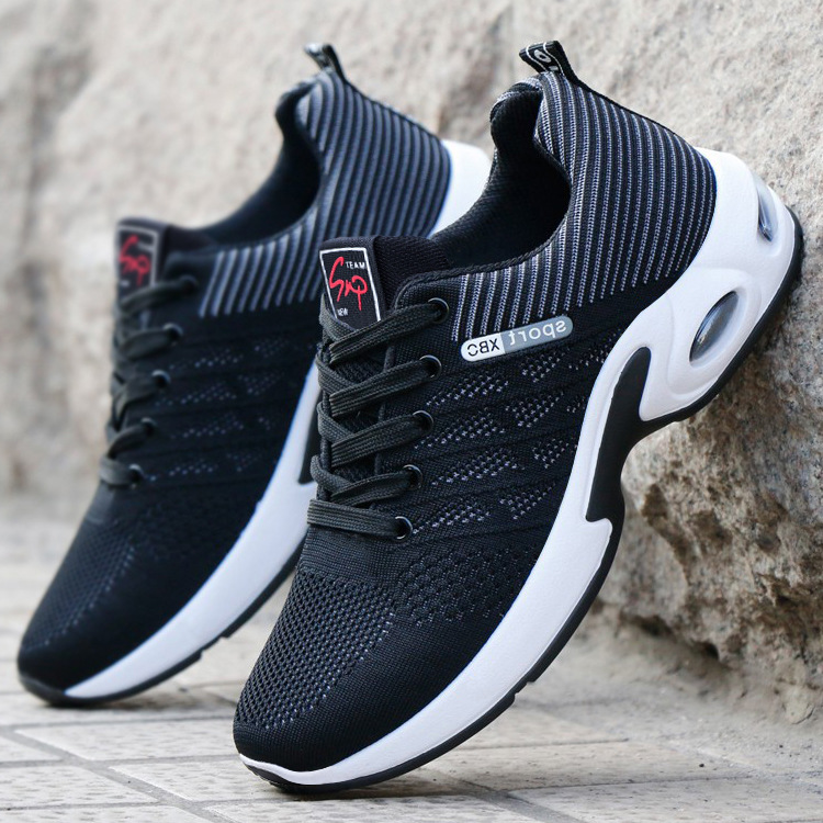 Running Shoes for Men Mesh Shoes Breathable Soft Sole Casual Shoes Men's Sports Shoes Black Shoes for Men