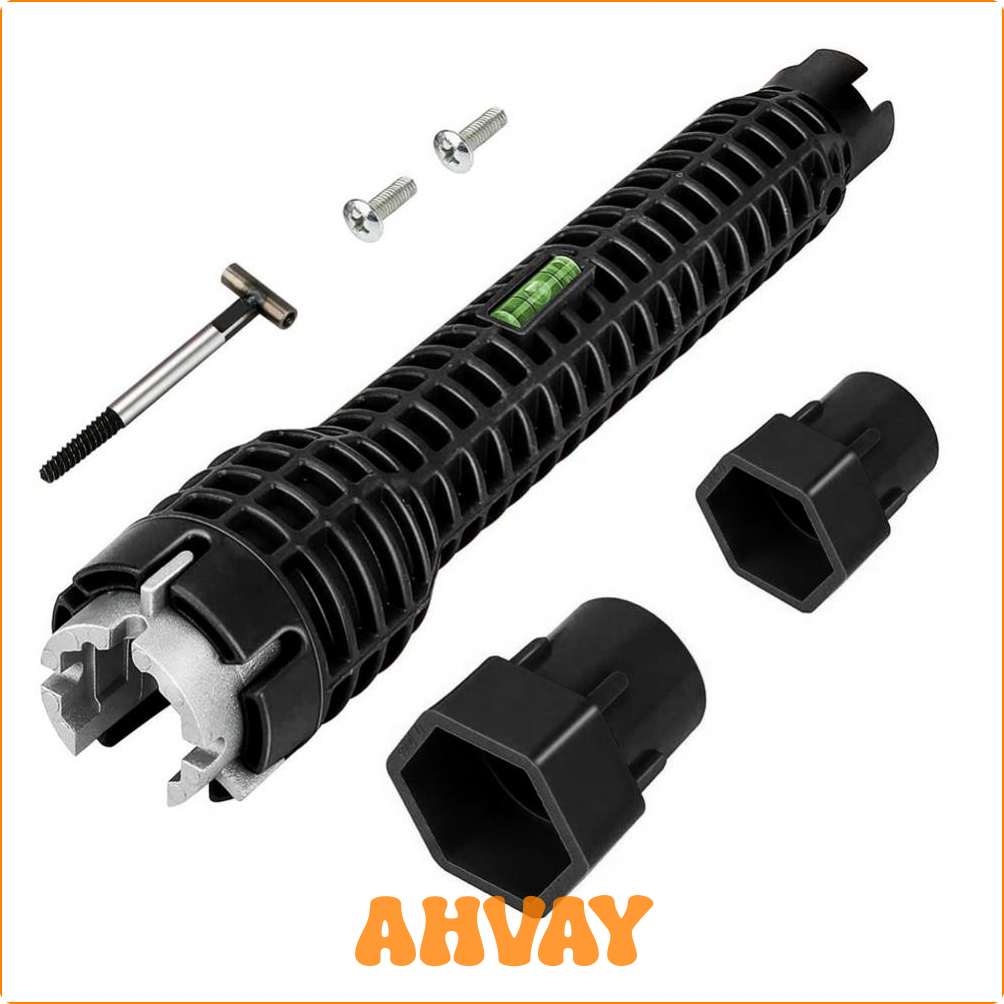 [AHVAY] 1PC 8 In 1 Multifunction Sink Bathroom Wrench Plumbing Faucet Installation Tool Home Water Pipe Sink Repair Disassembly Wrench ☆