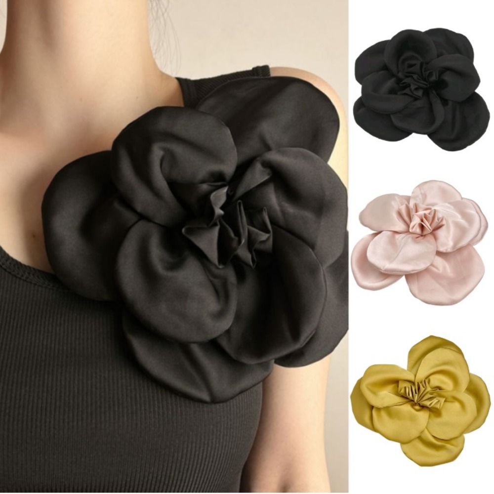 SEASON 3D Ghim Cài Hoa Hồng Phong cách đám cưới Hoa lớn Ghim trang trí hoa Thời trang Thủ công Trâm cài trang trí quần áo