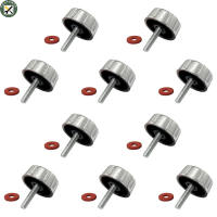 BouPower 10pcs Screws Nuts Caps For Fishing Reel Knob Power Handle Grip With Gasket Universal Handle Nut Replacement Parts