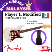 Fender Player II Modified Stratocaster HSS Electric Guitar RW FB Electric Blue / Sunshine Yellow / Olympic Pearl