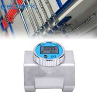 Lepmerk 3 นิ้ว Turbine Flow Meter 32-396GPM กันน้ำดิจิตอล Inline NPT การใช้ Flowmeter พร้อม EMI Protection สนับสนุน GAL QTS PTS L M³ หน่วย