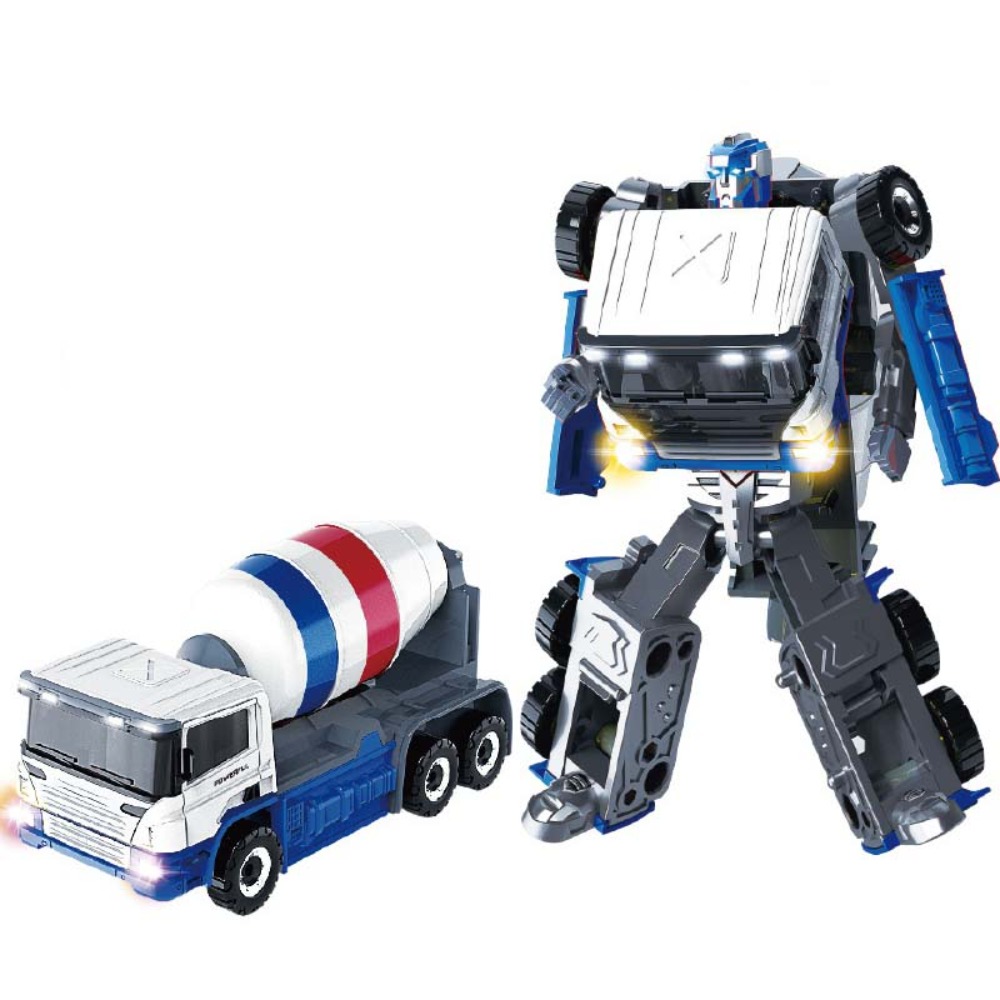 POXIA Máy xúc Tàu robot biến hình Máy ủi đất 2 trong 1 Robot xe kỹ thuật Mới lạ Đồ chơi mô hình Đồ chơi robot biến hình Đồ chơi trẻ em - 3