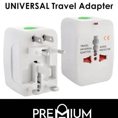 Universal Travel Plug Power Adapter Wall Charger Adapter All in One Converter Works in 150 Countries EU UK US AU