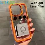 Cho iPhone 17 16 15 14 Cộng Với 13 12 11 Pro Max Air vỏ điện thoại, bảo vệ ống kính máy ảnh đế dạng nhẫn Trong Suốt Bìa