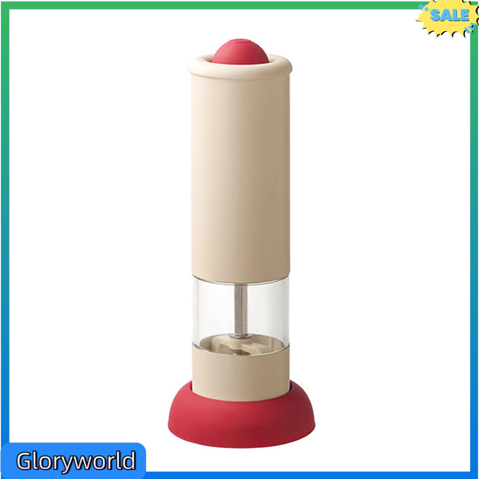 Gloryworld gốm Mài lõi có thể sạc lại máy xay tiêu điện muối và nghiền gia vị với có thể điều chỉnh coarseness một thao tác tay cầm tay gia vị nhà bếp công cụ cho dễ dàng nấu ăn