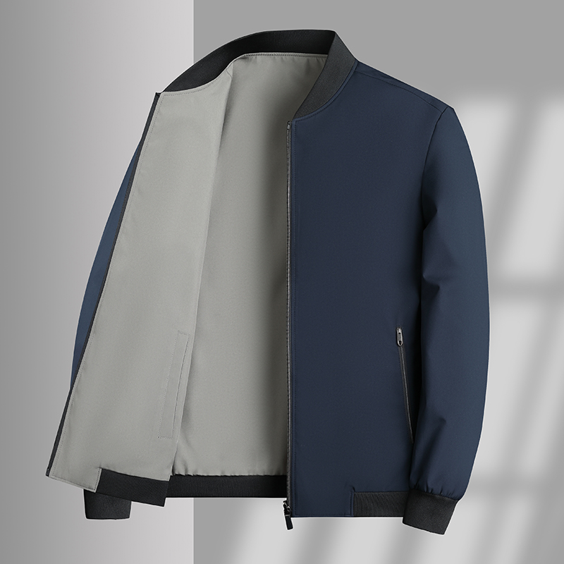 Ấm cúng lên áo khoác Jacket Bomber Nam ôm vừa Varsity thường ngày nhẹ Áo khoác gió