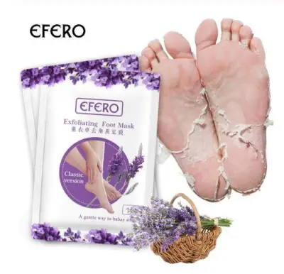 efero Baby Feet Exfoliating Foot Mask * Skin Peeling Remove Dead Skin Feet Mask Socks for Pedicure Socks Foot Cream for Heels