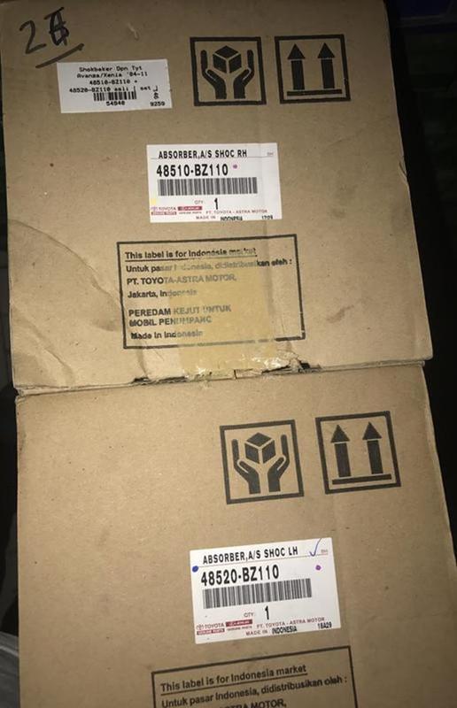 SHOKBEKER TOYOTA AVANZA DPN RH 48510-BZ110-001 [ PC ] -12139 -nanas shop9 Harga 1,025,000 rupiah*Gratis Ongkir