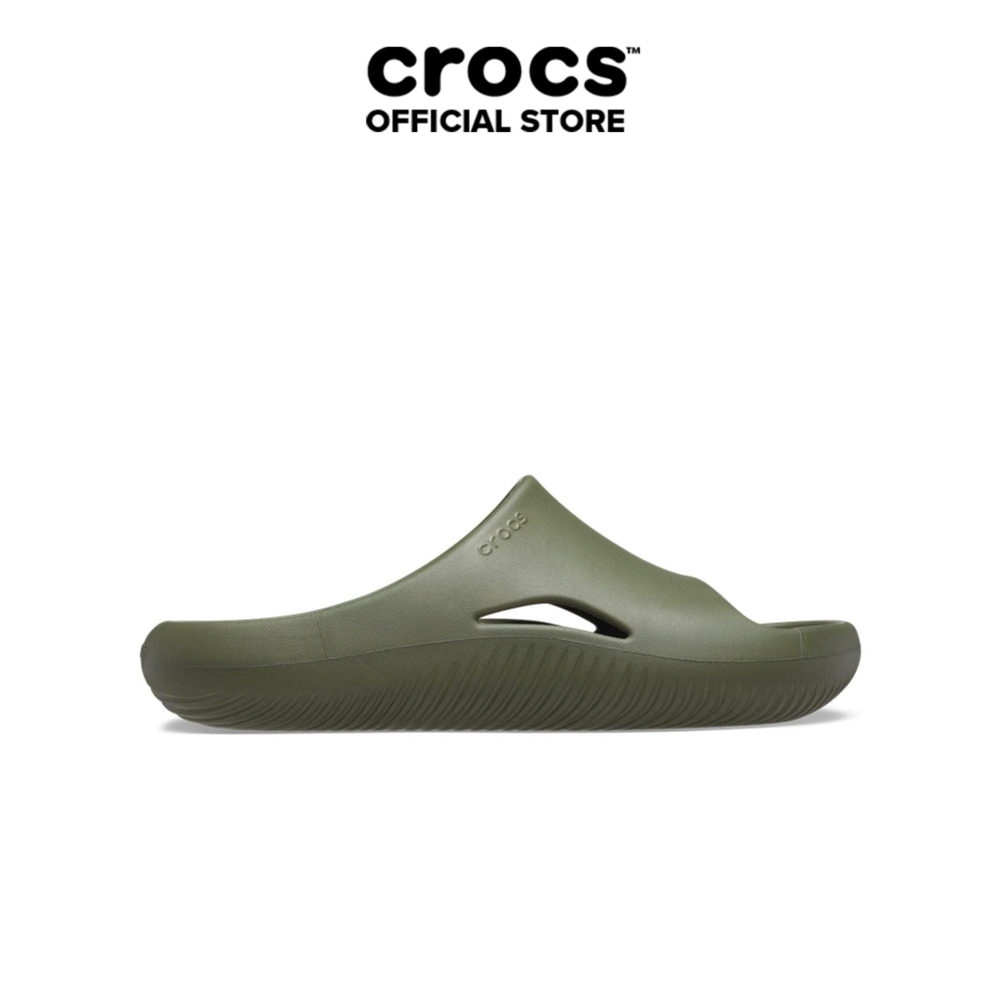 Dép Quai Ngang Unisex Crocs Mellow - Army Green - 208392-309