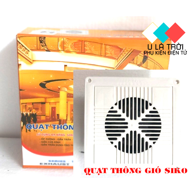 Quạt thông gió đa năng siko lỗ khoét 12x12 x7cm