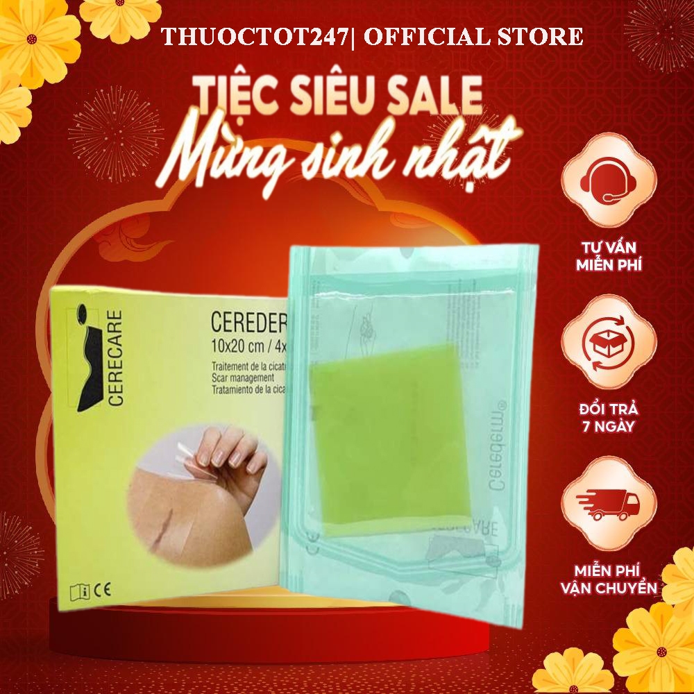 Dán sẹo Cerederm 20x10 cm CereCare Pháp