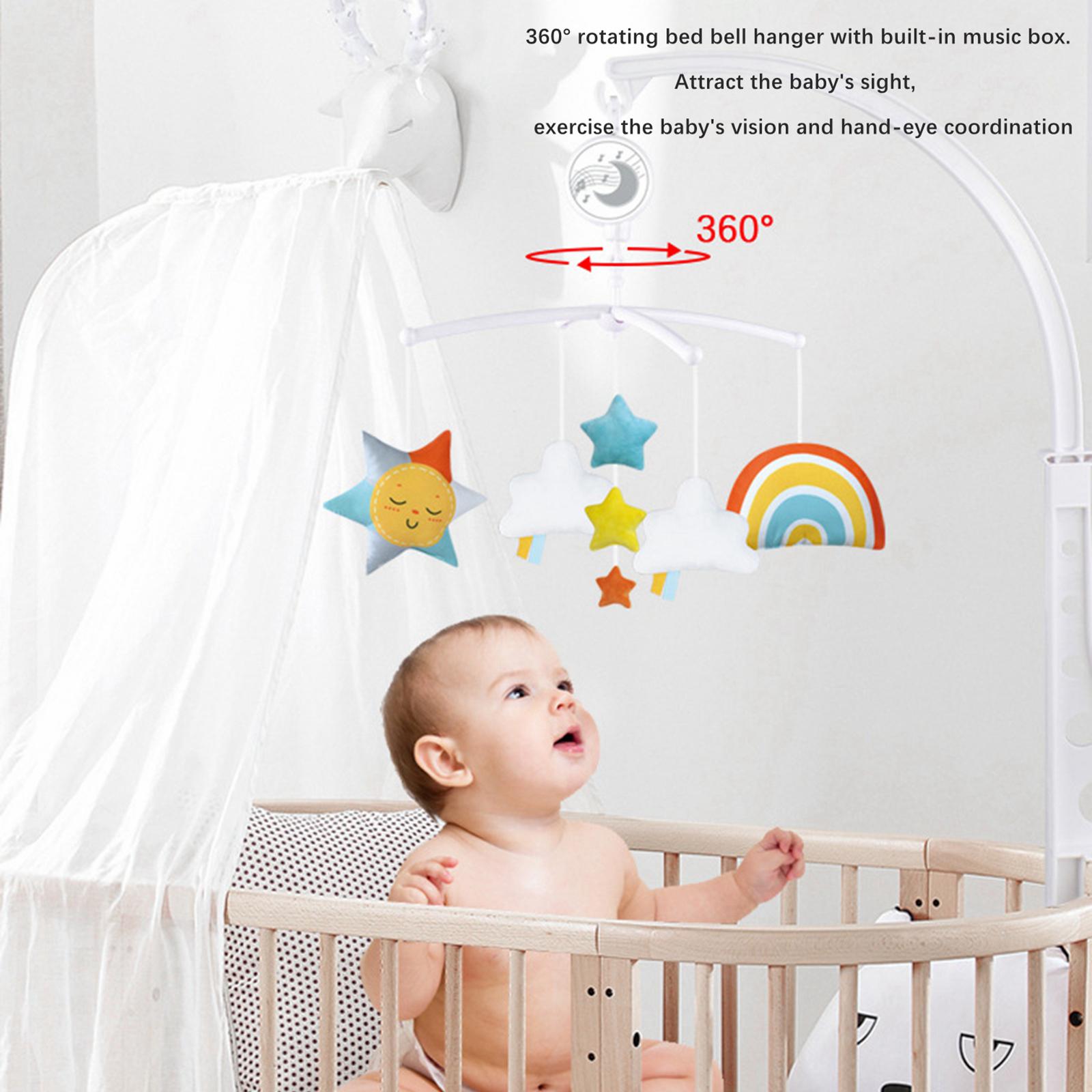 Perfeclan Musical Baby Crib Mobile Bed Bell Toy Newborn Rattles Mobile