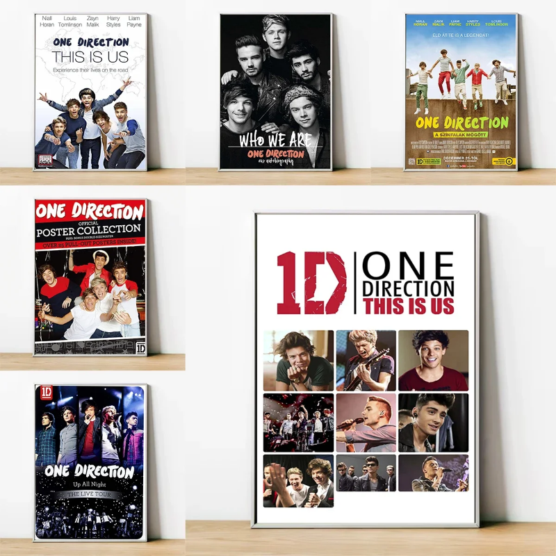 One Directionグッズ THIS IS US/WHERE WE ARE One Direction Poster - Living Room Wall Decor, Self-Adhesive Art