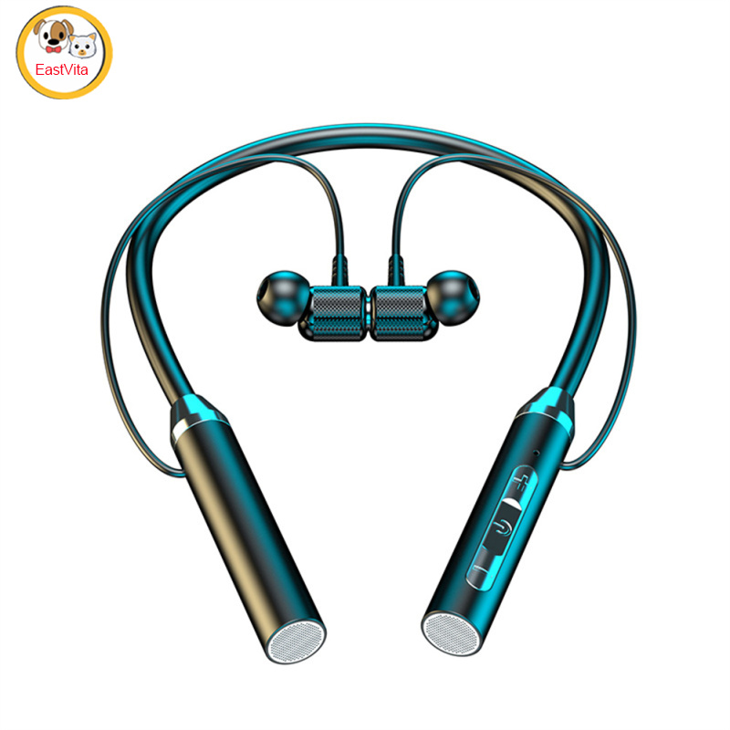 Neckband Wireless Headphones V5.2 Waterproof Long Standby Neckband Earbuds Stereo Headset For Outdoor Sports 098 ราคา 60 บาท*ส่งฟรี