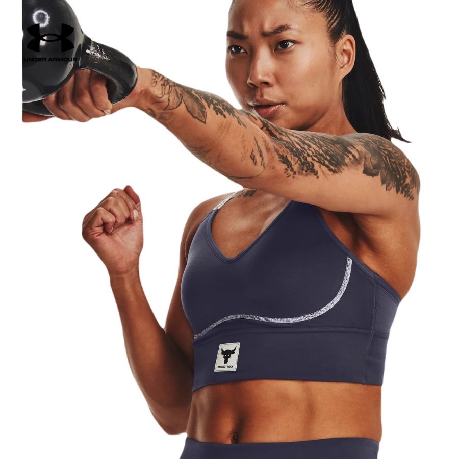 Under armour áo bra thể thao nữ pjt rock infty mid bra 1373590