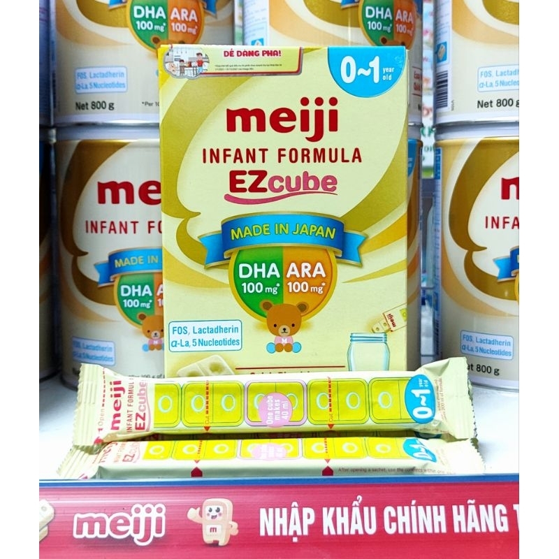 Sữa meiji số 0 dạng thanh 432g, hàng nhập khẩu  date t11 2024