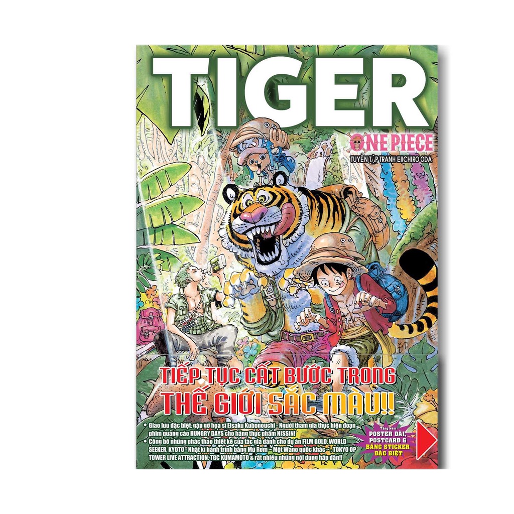 Tuyển tập tranh One Piece Color Walk - Tập 9 - Tiger - Tặng kèm Postcard bảng Sticker và Poster gập 